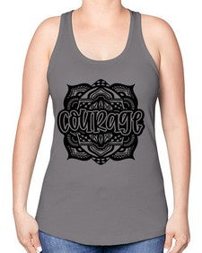 Mandala Courage 759# - mandala -Racerback Tank