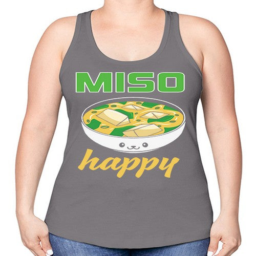 Miso Anime Japanese Food Lover 268# - anime -Racerback Tank
