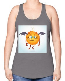 Monster 177# - cartoon general -Racerback Tank