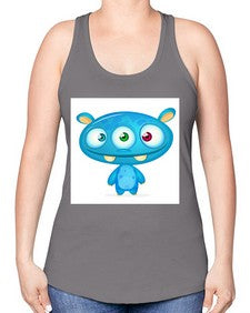 Monster 181# - cartoon general -Racerback Tank