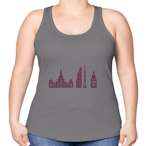 Moscow 1355# - cities -Racerback Tank