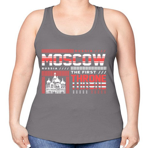 Moscow 1356# - cities -Racerback Tank