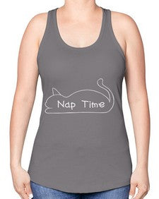Nap Time - cats -Racerback Tank