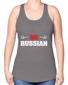 No Russian 37# - video games -Racerback Tank