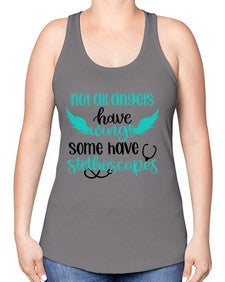 Not All Angels Have Style Style 1134# - nurse -Racerback Tank