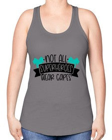 Not All Superheroes Wear Capes Style Style 1137# - nurse -Racerback Tank