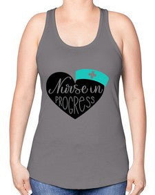 Nurse In Progress Style Style 1162# - nurse -Racerback Tank