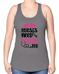 Nurses Need Shots Too Style Style 1252# - nurse -Racerback Tank