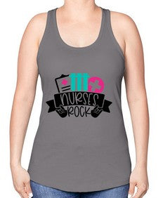 Nurses Rock Style Style 1253# - nurse -Racerback Tank