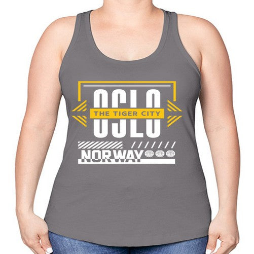 Oslo 1553# - cities -Racerback Tank