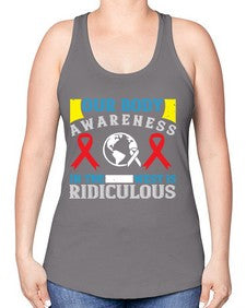 Our body awareness in the West is ridiculous Style 33# - Self awareness -Racerback Tank