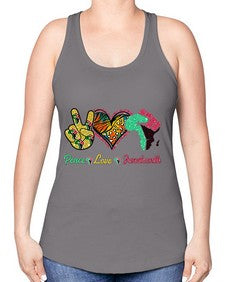 Peace Love Juneteenth Day Fist Png 8# - black juneteenth -Racerback Tank