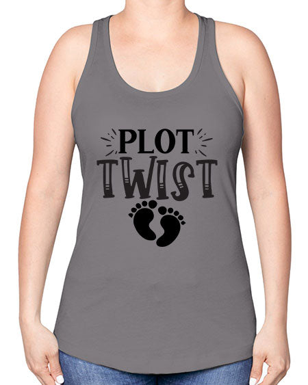 Plot Twist 438# - kids -Racerback Tank