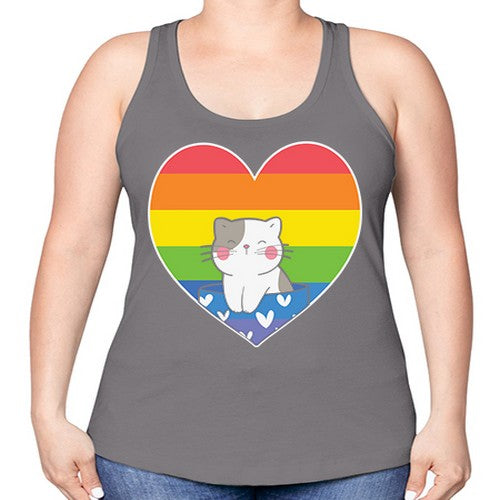 Pride Cat LGBT Kawaii Cats Anime 276# - anime -Racerback Tank