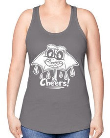 Rainy cheers 205# - cartoon general -Racerback Tank