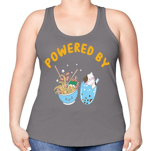 Ramen Bubble Tea Japanese Noodles Anime 278# - anime -Racerback Tank