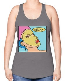 Relax 1013# - art pop art -Racerback Tank