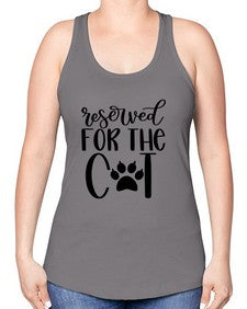 Reserved For The Cat Style 104# - cats -Racerback Tank