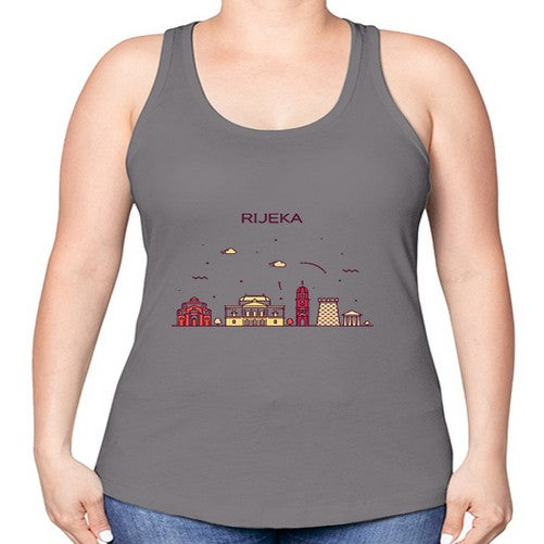 Rijeka 1732# - cities -Racerback Tank