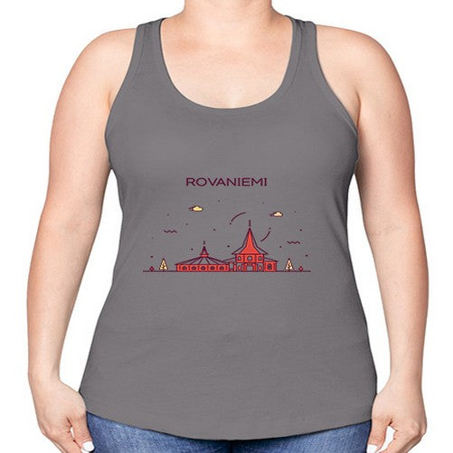 Rovaniemi 1757# - cities -Racerback Tank