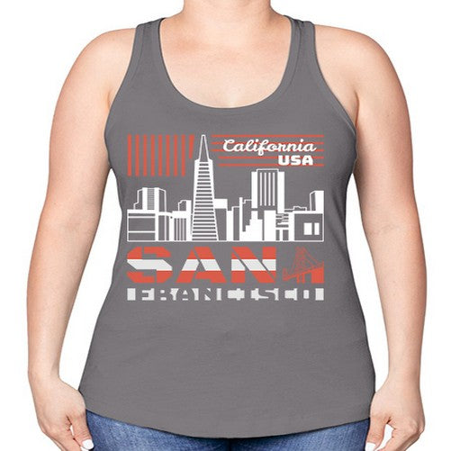 San Francisco 1777# - cities -Racerback Tank