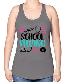 School Nurse Style Style 1378# - nurse -Racerback Tank