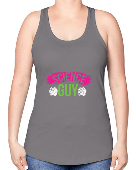Science Guy 113# - general science -Racerback Tank