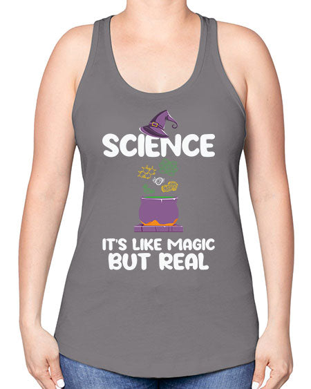 ScienceItsLikeMagicButScientistSkinite Scientist Skinite 48# - general science -Racerback Tank