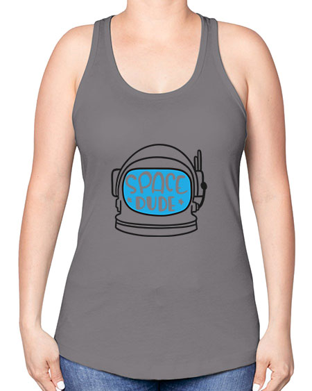 Spacedude 12# - space -Racerback Tank