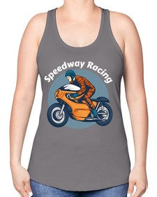 Speedway racing 64# - motorcycle -Racerback Tank