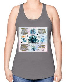 Straight Aquarius 468# - aquarius -Racerback Tank