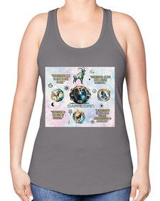 Straight Capricorn 471# - capricorn -Racerback Tank