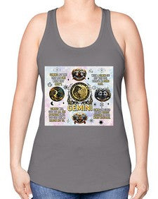 Straight Gemini 472# - gemini -Racerback Tank