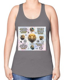 Straight Leo 473# - leo -Racerback Tank