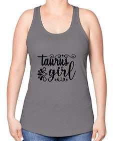 Taurus girl 499# - taurus -Racerback Tank