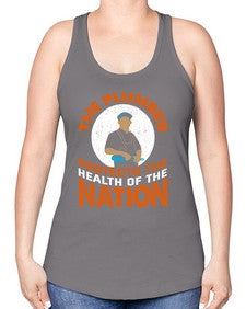 The plumber protects the health of the nation1525# - plumber -Racerback Tank