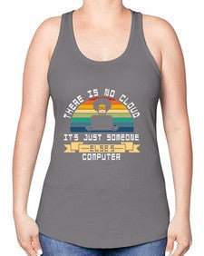 There is no cloud 11# - computer -Racerback Tank