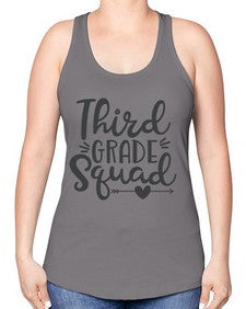 Third Grade Squad 975# - third grade -Racerback Tank