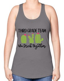 Third Grade Team 977# - third grade -Racerback Tank
