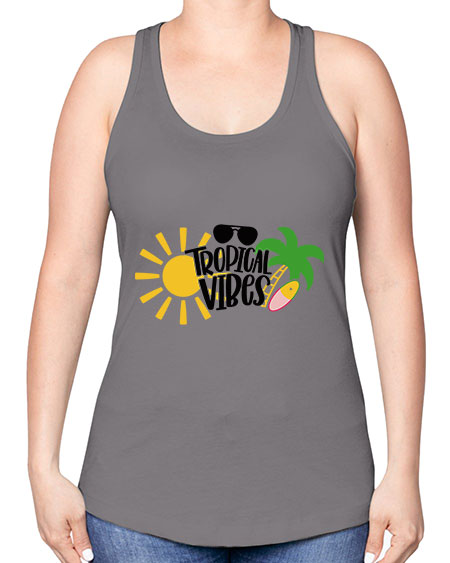 Tropical Vibes Style 9# - summer -Racerback Tank