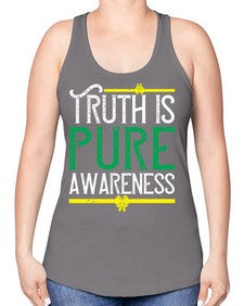 Truth is pure awareness Style 10# - Self awareness -Racerback Tank