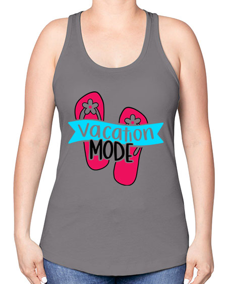 Vacation Mode Style 8# - summer -Racerback Tank