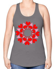 ValentineMandalaOPT 1194# - mandala -Racerback Tank