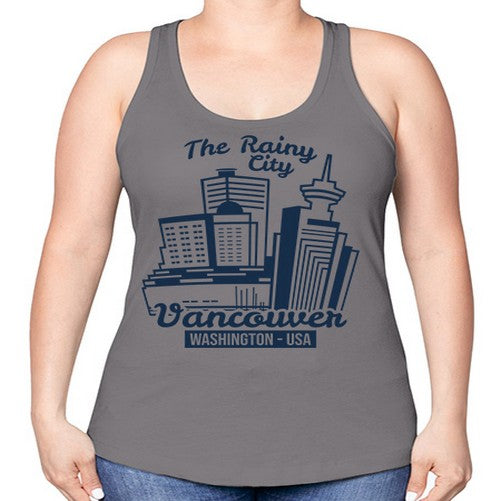 Vancouver 2049# - cities -Racerback Tank