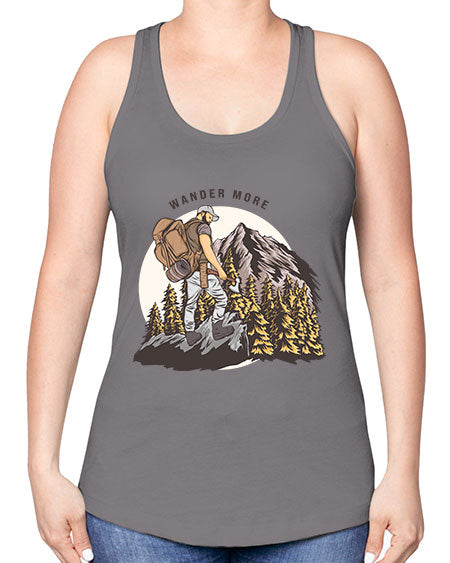 Wander More 3# - nature -Racerback Tank