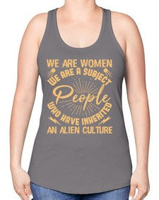 We are women we are people 42# - ufo -Racerback Tank