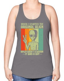 When I started the original alien 45# - ufo -Racerback Tank