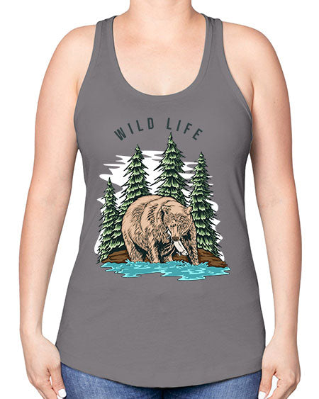 Wild Life 1# - nature -Racerback Tank