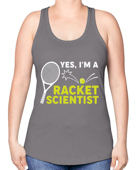 YesImARacketScientistScientistSkinite Scientist Skinite 1# - general science -Racerback Tank