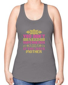 You dont need 270# - cartoon super hero -Racerback Tank